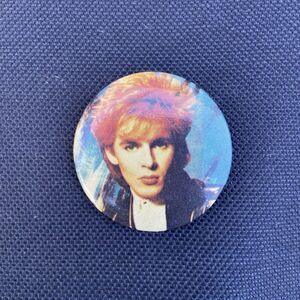 Vintage 1980s Nick Rhodes Duran Duran Pinback Button – New Wave